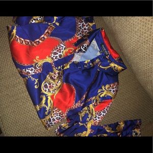 Fashion Nova Silk Long sleeve Button Up